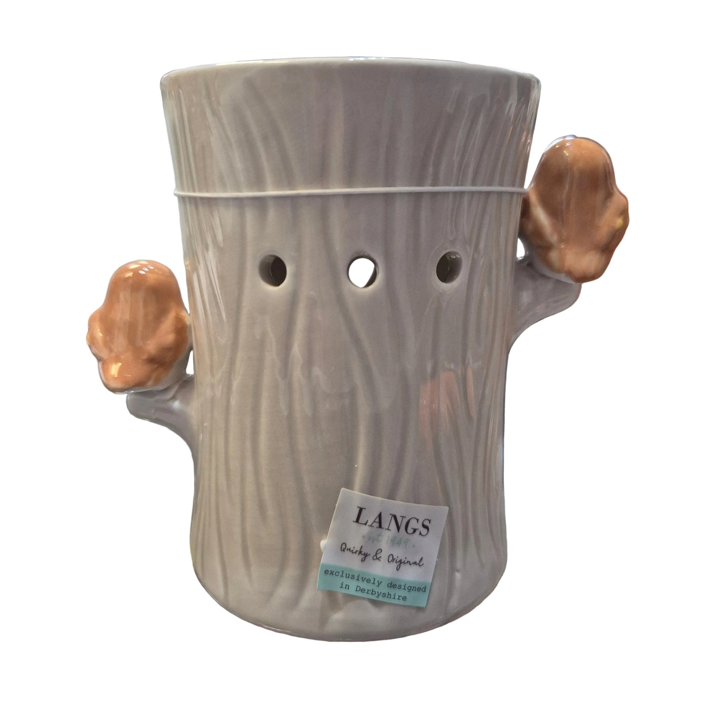 TINY WORLD BOXED ROBIN TREE SHAPED CERAMIC WAX MELT BURNER