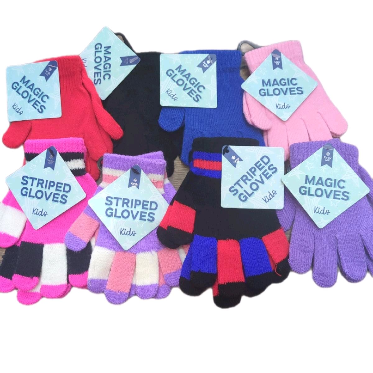 Kids Gloves, One size Bold and bright colours