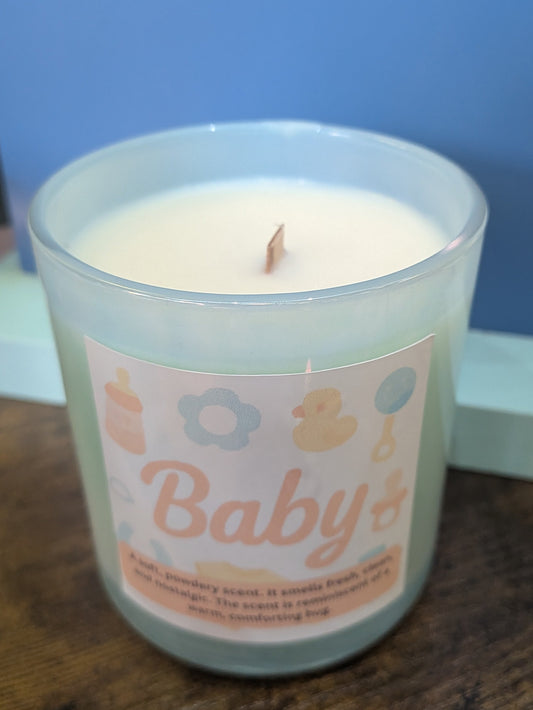 Baby wooden wick candles