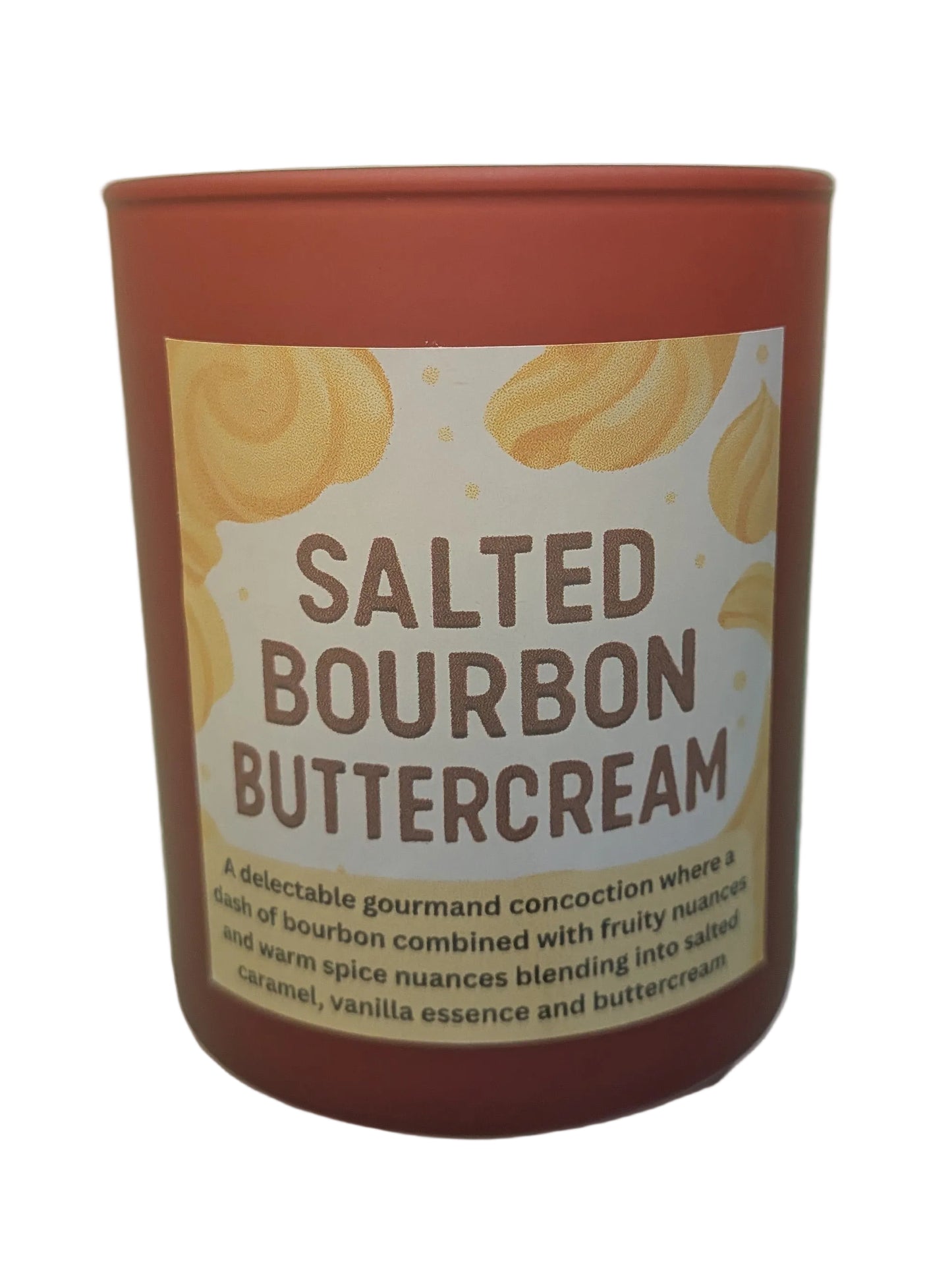 Salted Bourbon Buttercream scented wooden wick candle