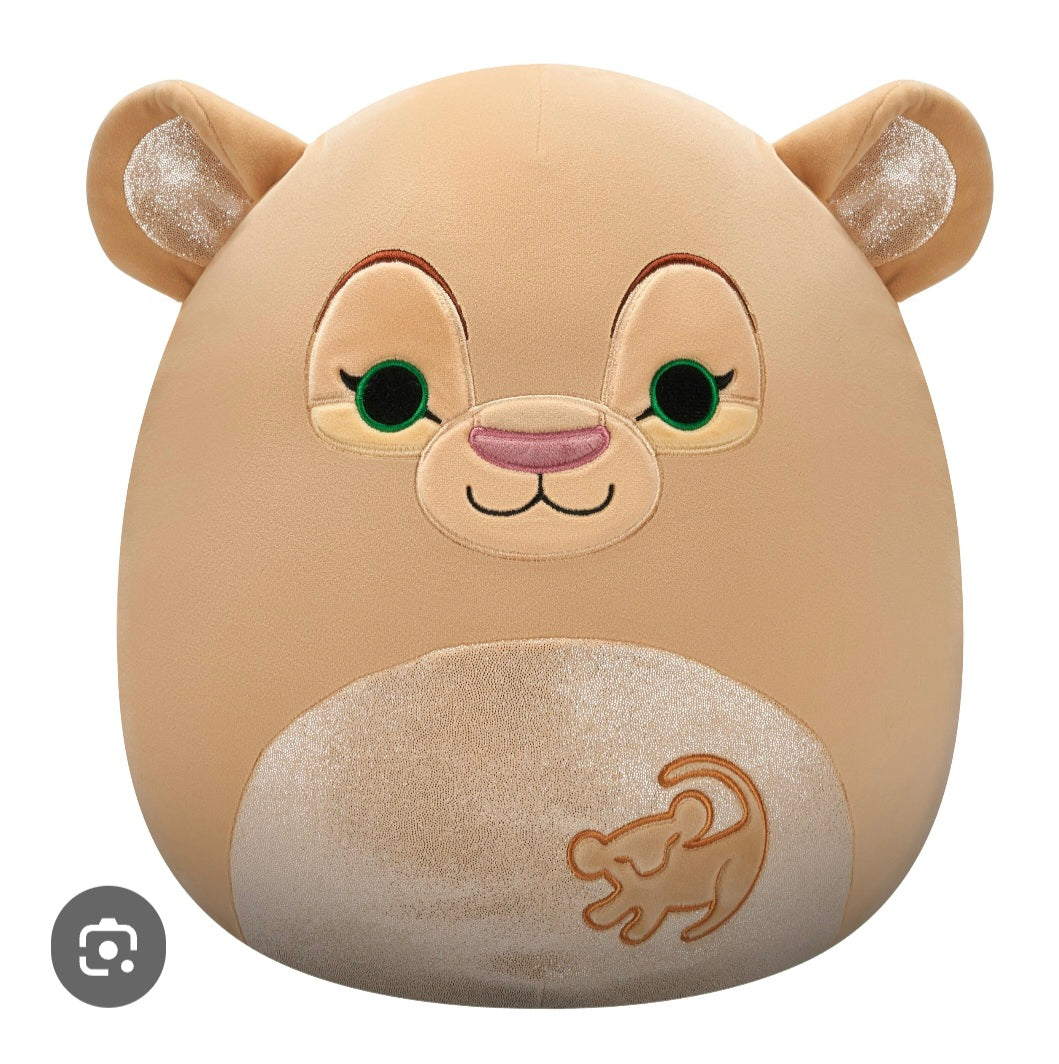 Disney Lion King Nala Squishmallows plush, measuring approximately 8 inches.