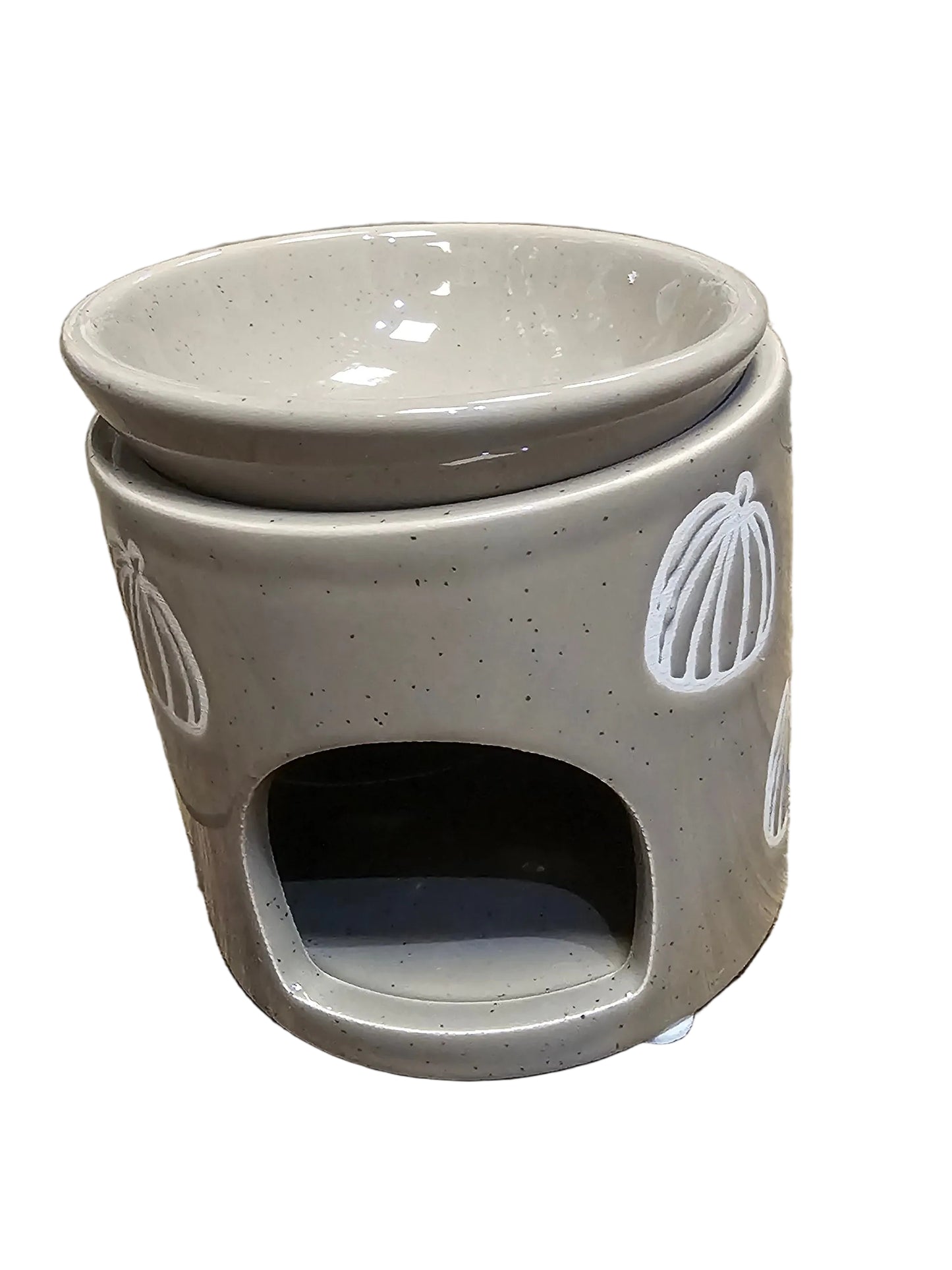 Pumpkin Print Ceramic Wax Melt Burner