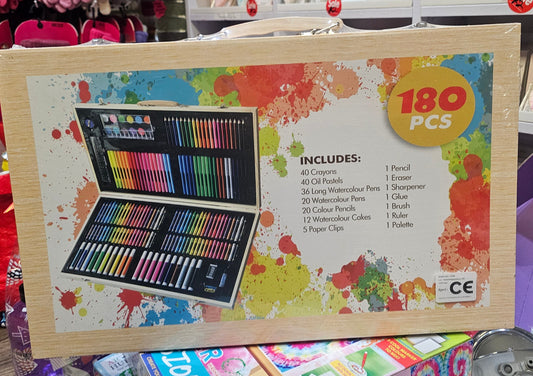 Deluxe Wooden 180pcs Art Case