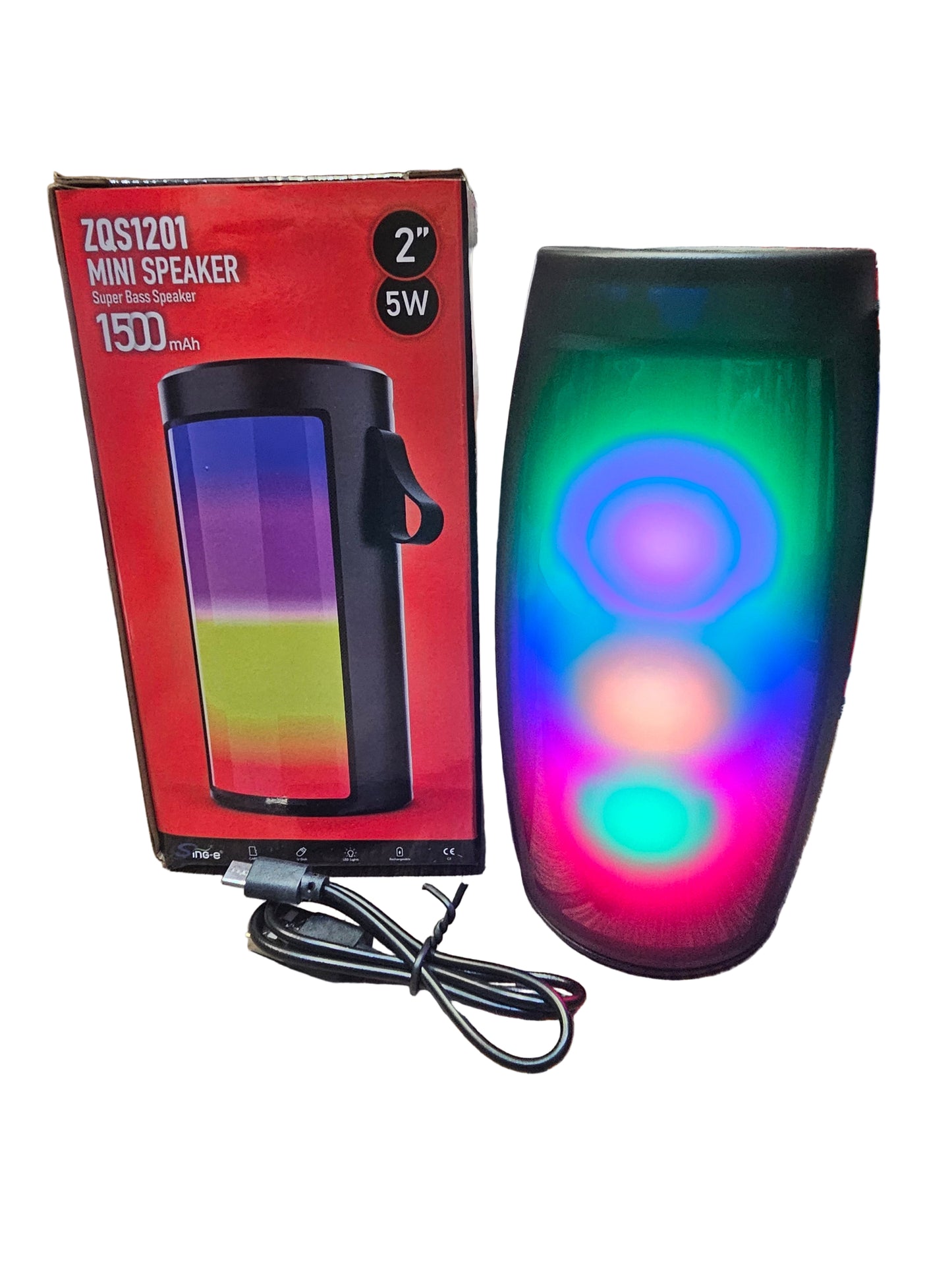 Mini Super Bass Speaker with Lights