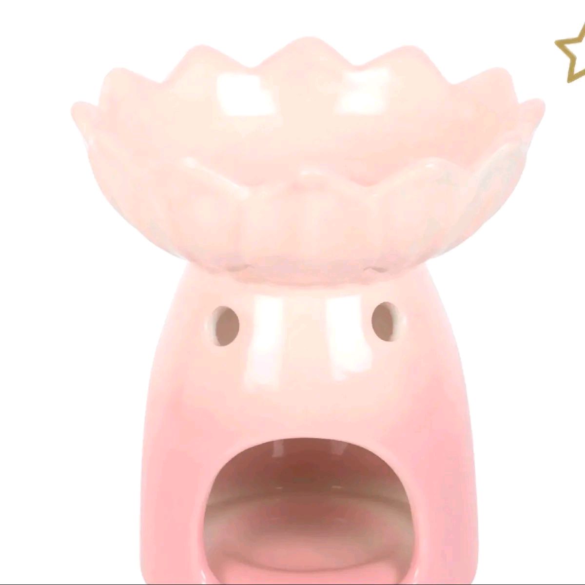 pink water lilly oil burner and wax warmer