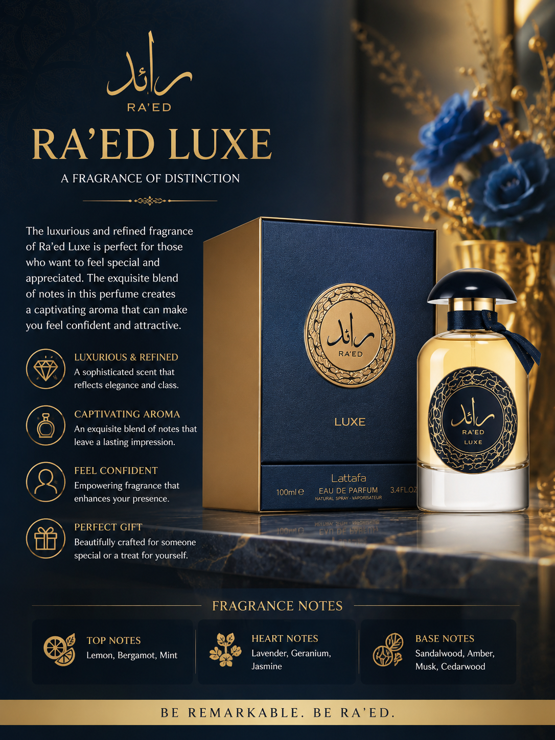 raed luxe 100ml eau de parfum