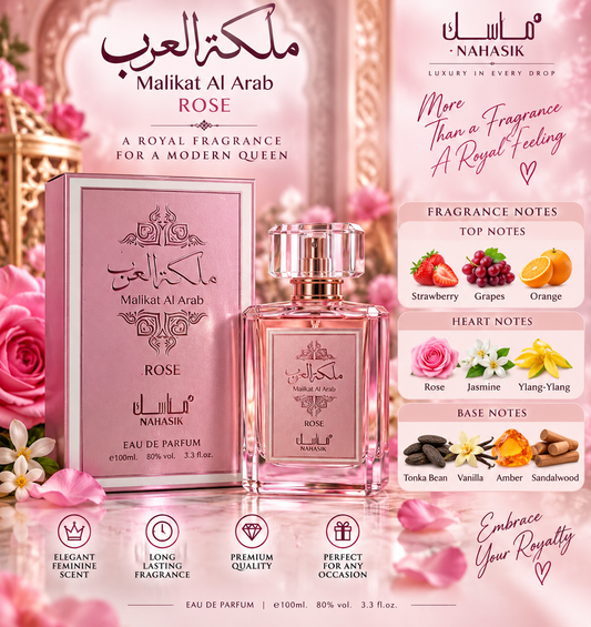 Manasik Malikat Al  Arab Rose Perfume  Edp Brand New Boxed Sealed 100ml