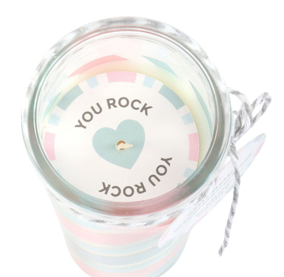 Candy Stripe Tube Candles