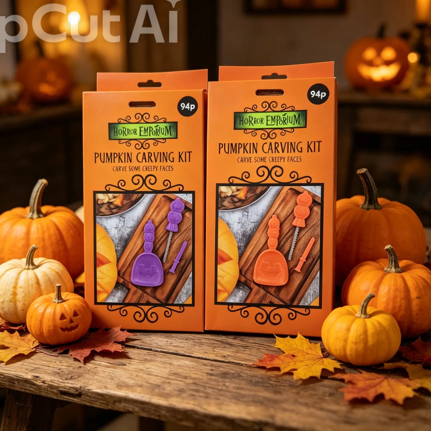 Pumpkin carving kit choice of 2 colours
