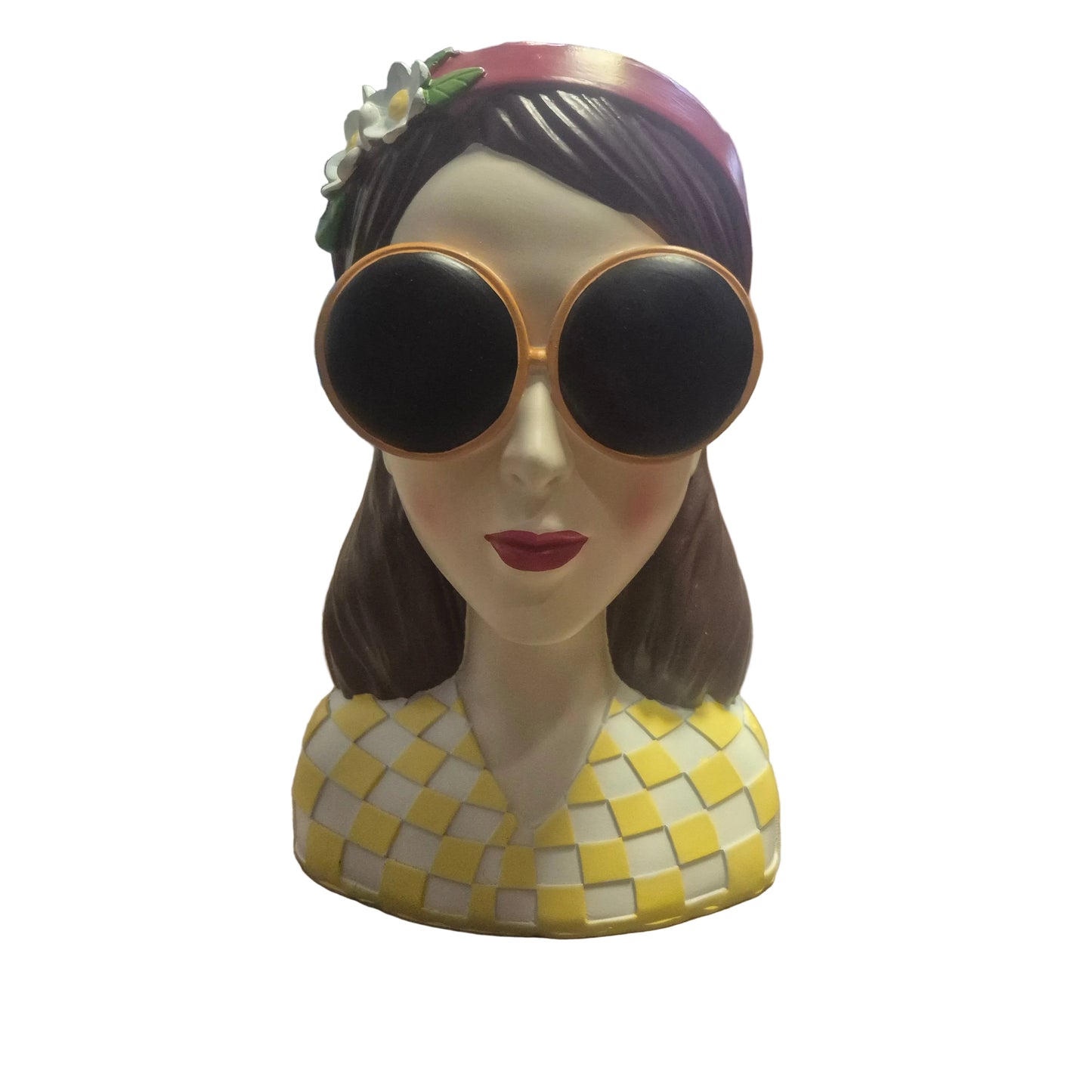 Modern Resin Flower Vase Decorative Girl Sculpture Pot for Home, Living Room and Bedroom Decoration