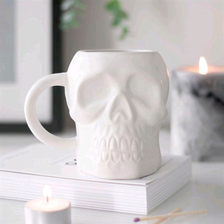 Dark Matter Skull Shaped Mug  - Drinkware Cup Washable