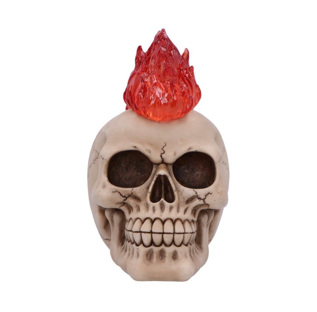 Hot-Headed Decorative Resin Skull