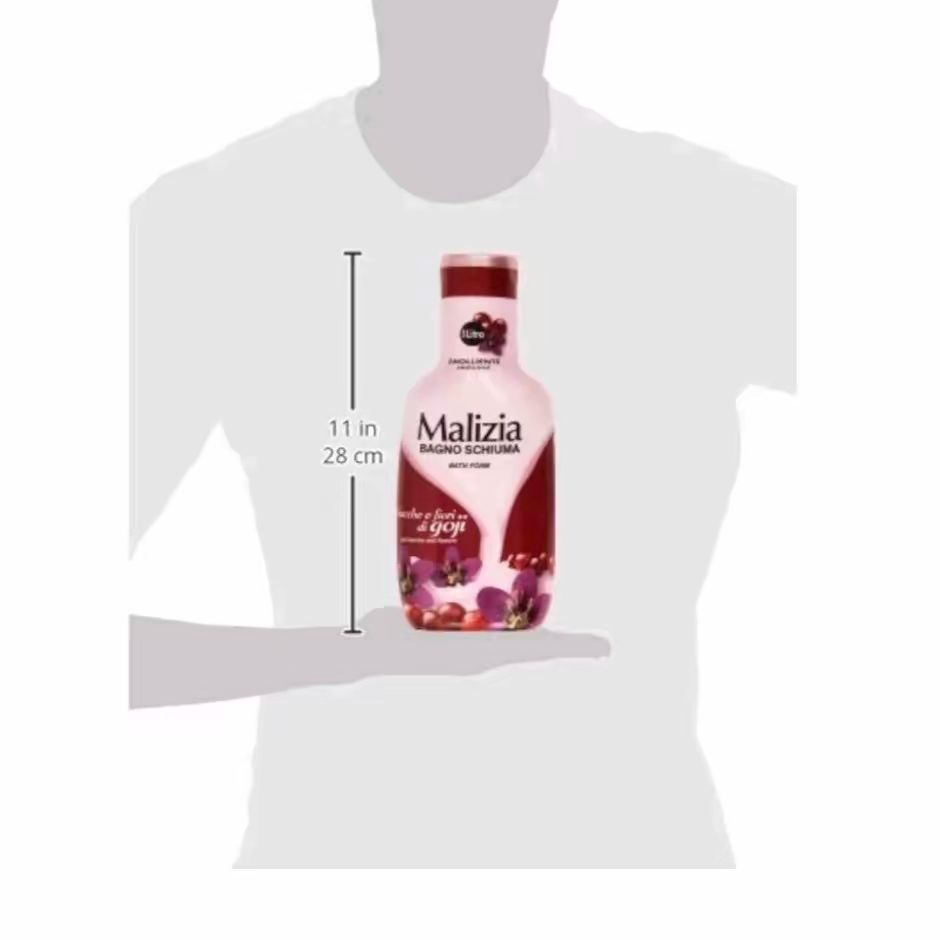 Malizia Italian Bath Foam - Goji Berries and Flowers scent