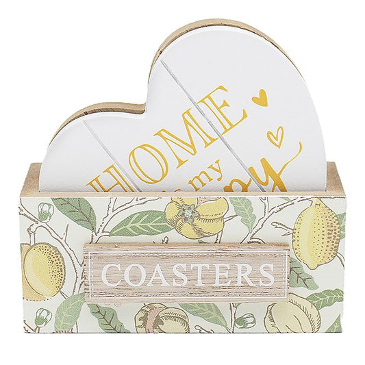 William Morris Fruits Wooden Set of Coasters