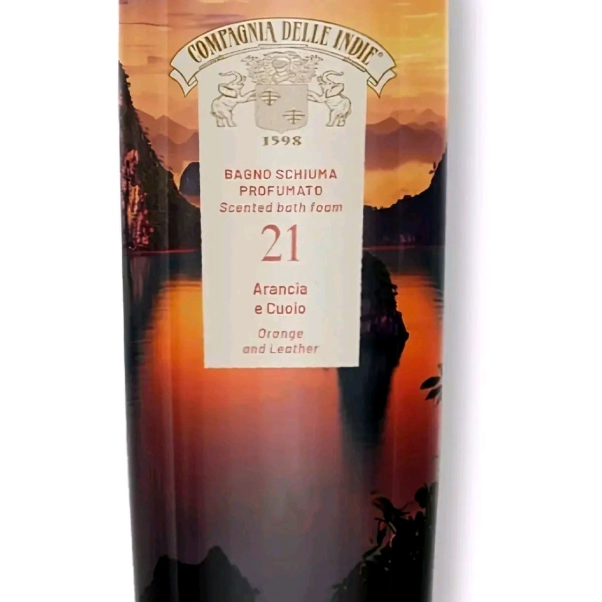 Compagnia delle Indie no 21 italian bath foam with orange and leather scent 500ml