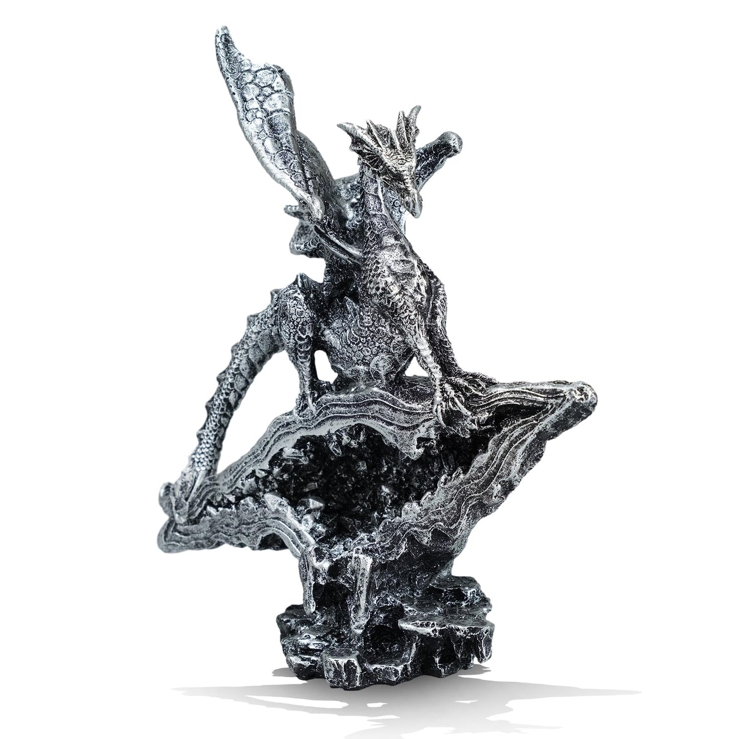 Gothic Dragon Ornament - Fantasy Resin Sculpture, Unique Decor