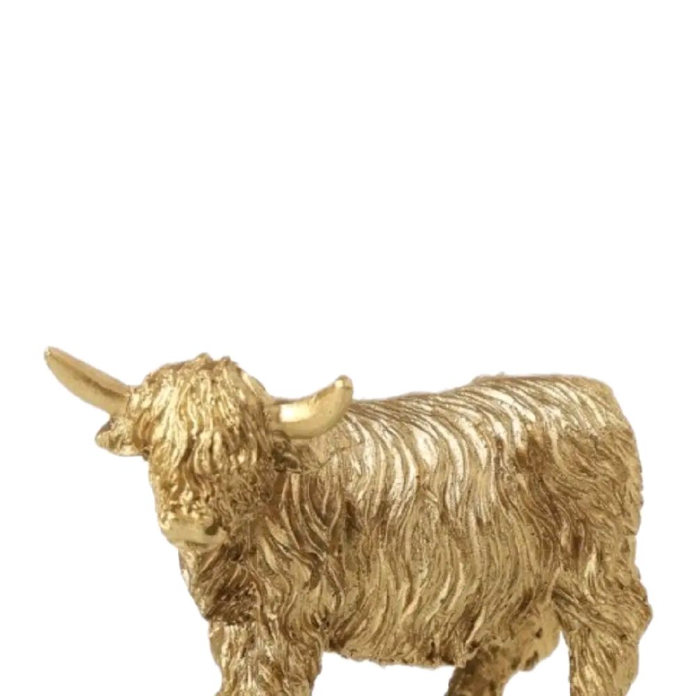 Highland Cow Resin Figurine, 9cm