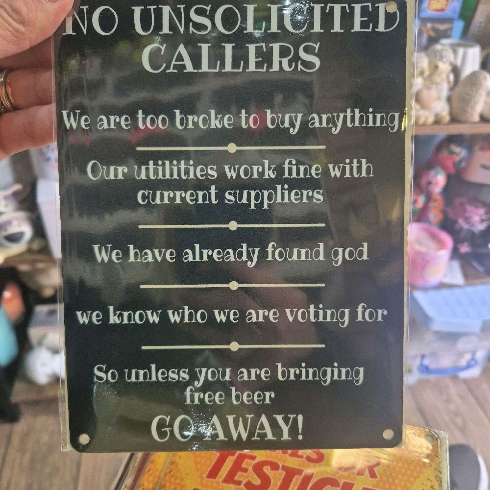 Metal outdoor Signs - 20cm Decor Hanging