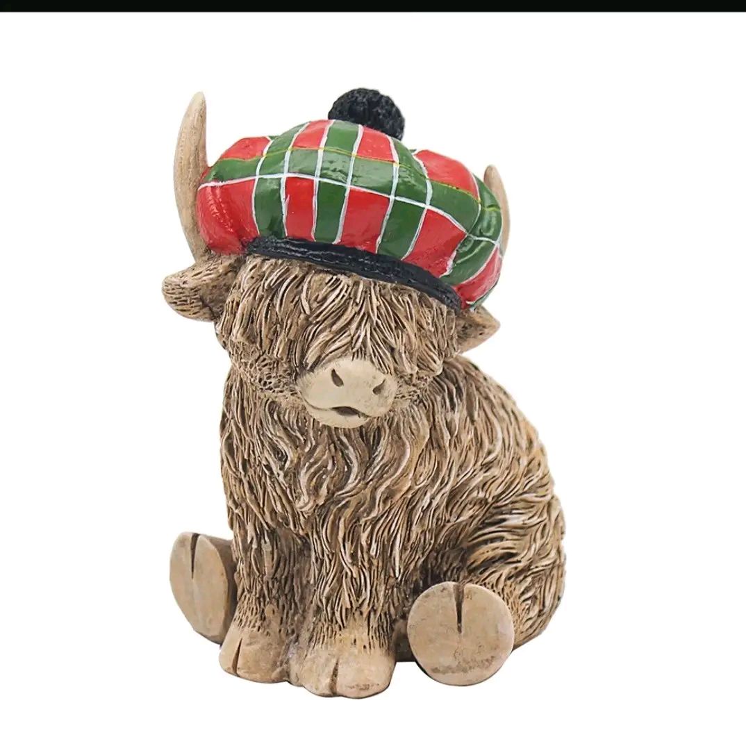 Happy Highland Cow Figurine various designs to choose