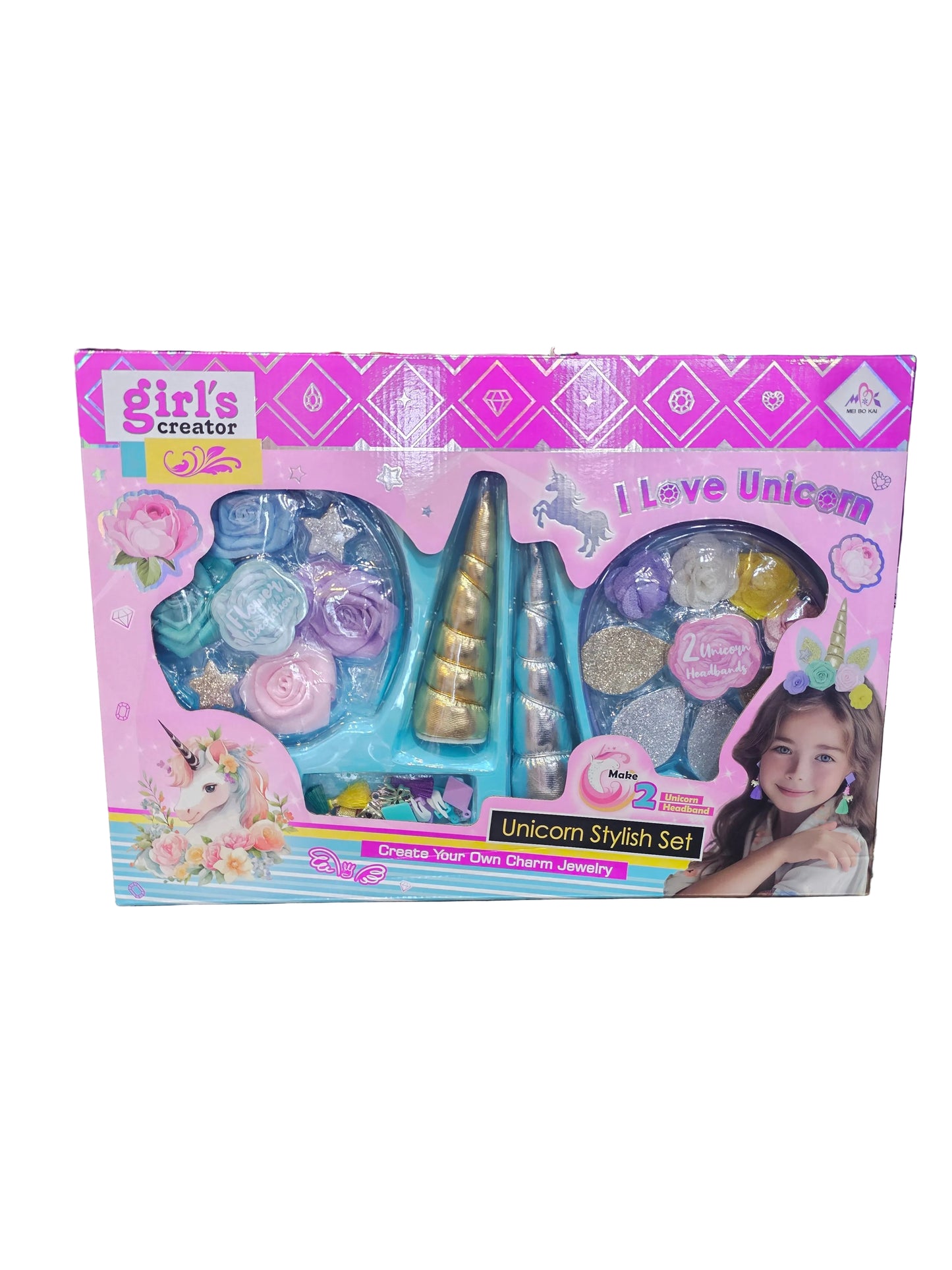 Unicorn Stylish Super Set, a craft kit for making unicorn-themed accessories.