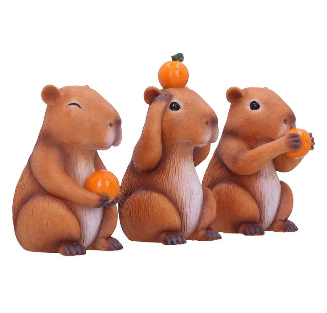 Three Wise Capybaras 10.5cm