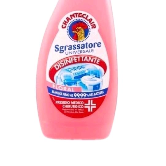 Chanteclair Sgrassatore Universal Disinfectant Spray 600ml - Floral Fragrance for Effective Cleaning and Disinfection Household