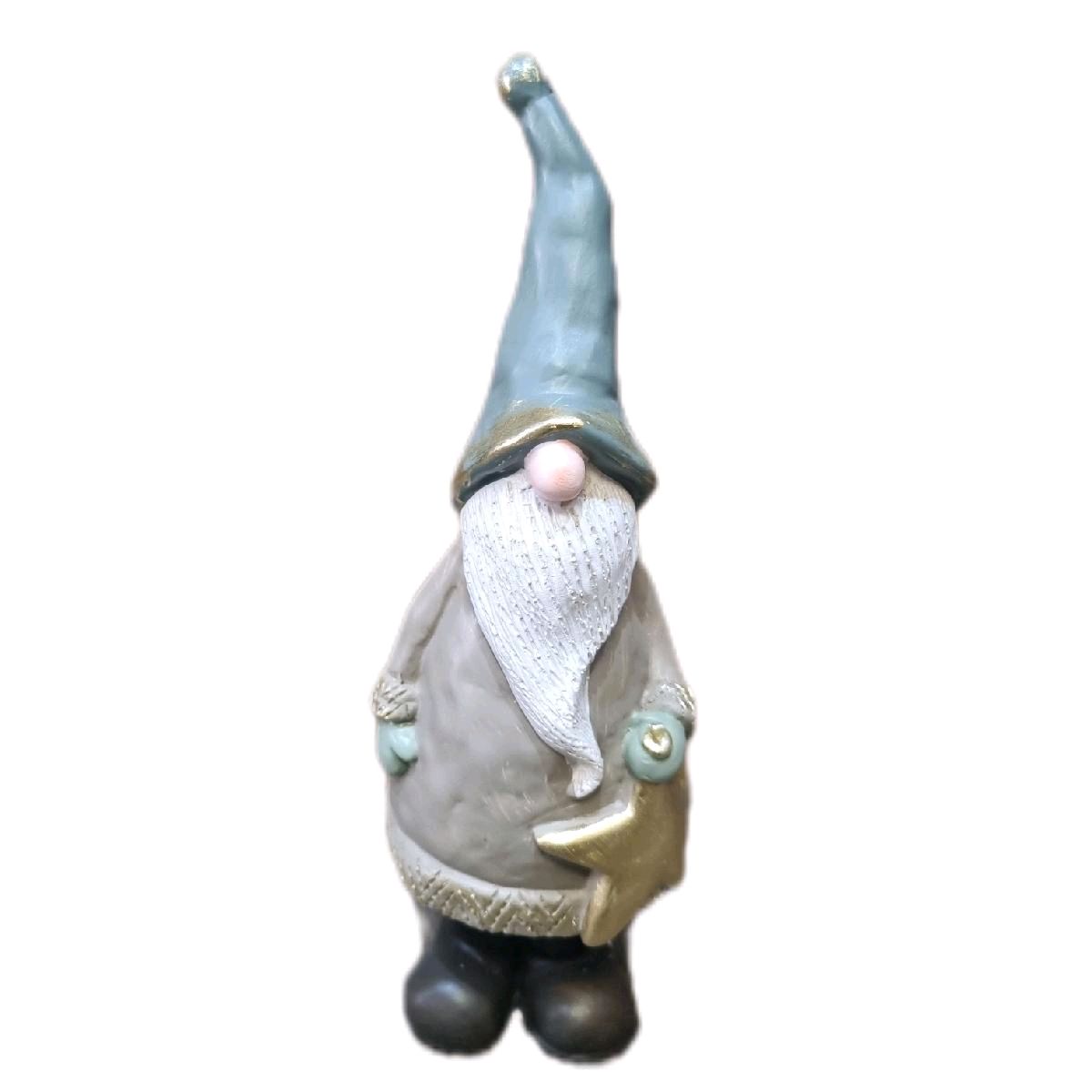 Gonk With Star Statue 23cm - Festive Home Decor Ornaments