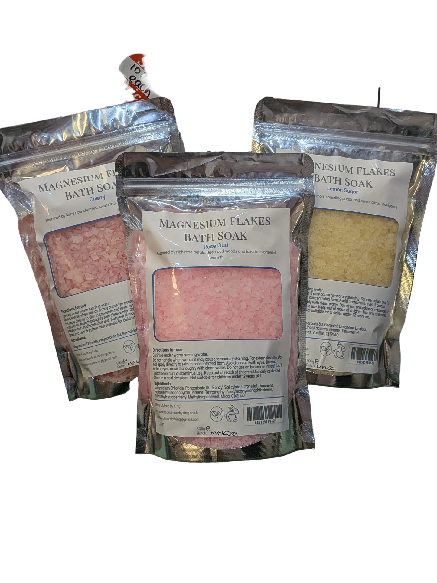 Scented Magnesium Flakes Bath Soak 500g