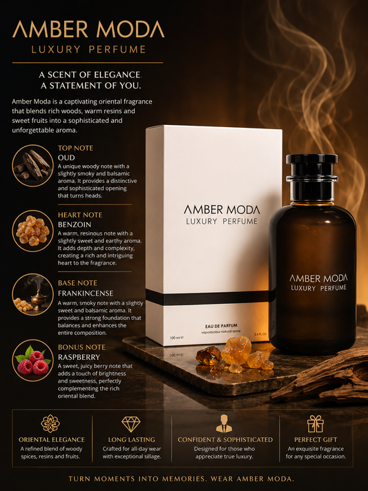 amber moda eau de parfum 100ml