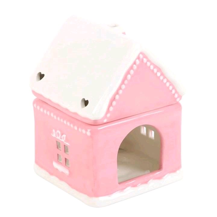 Pink Gingerbread House Tealight Oil/Wax Burner