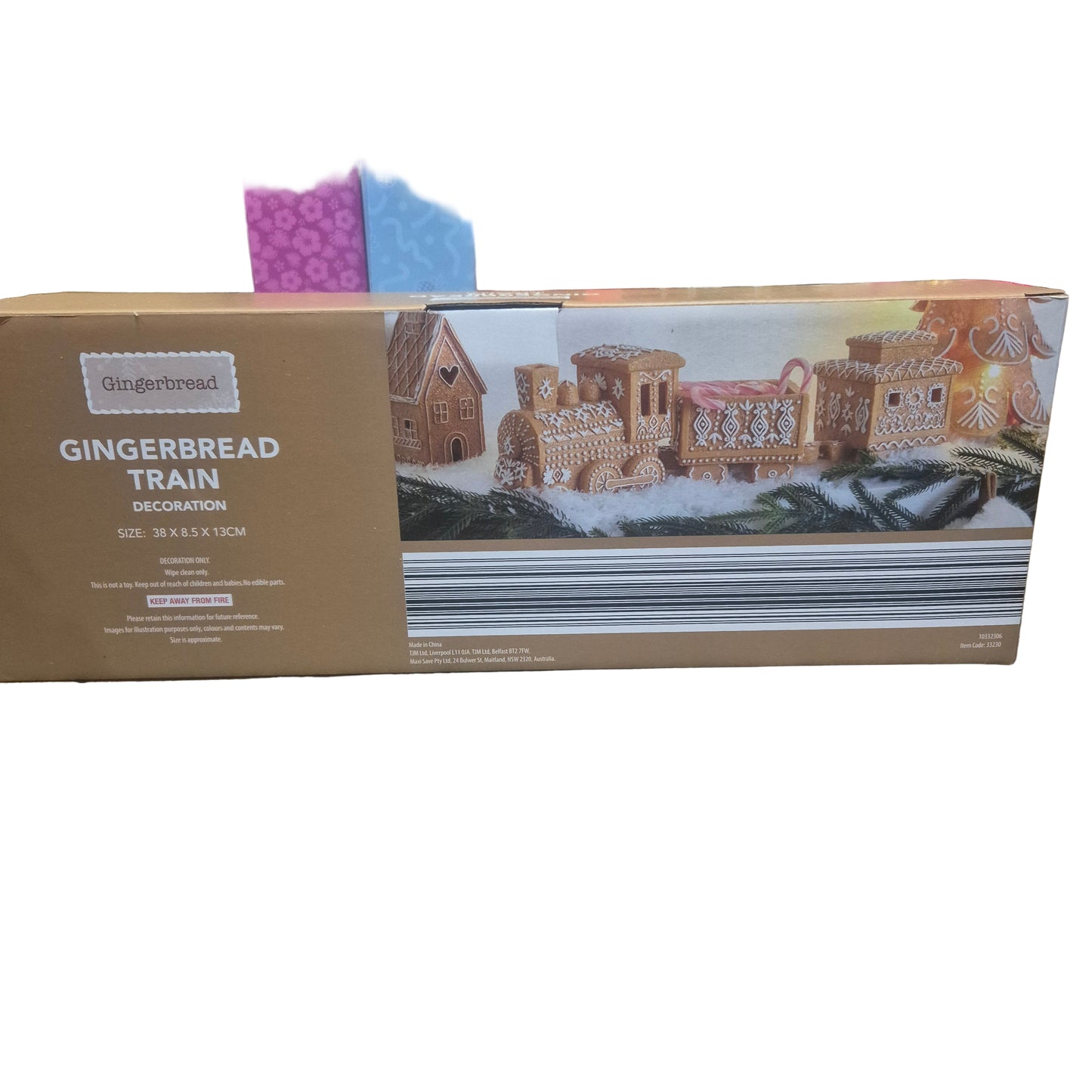 Gingerbread Train Decoration