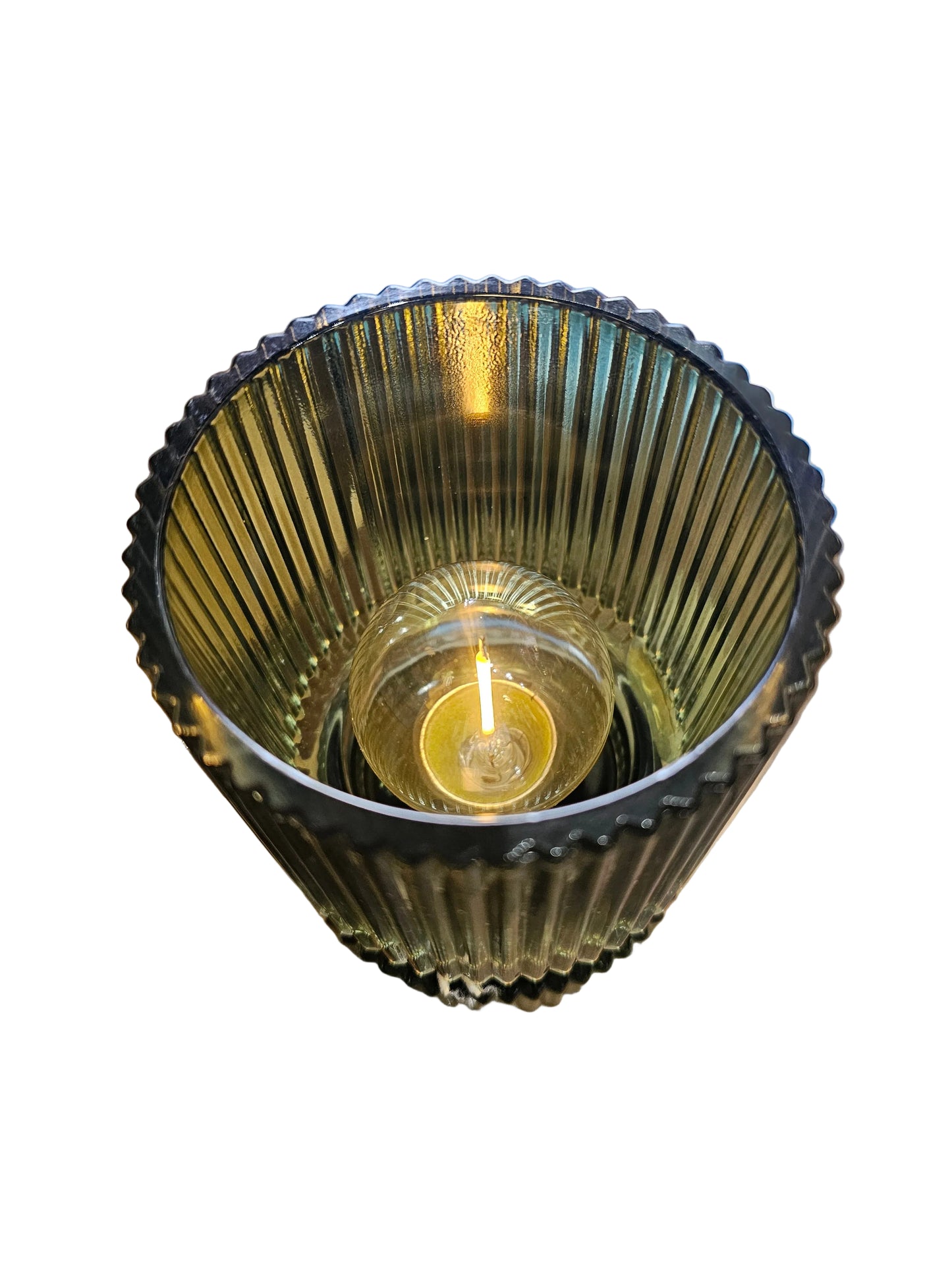 Posh LED Lamp Small Lines Green