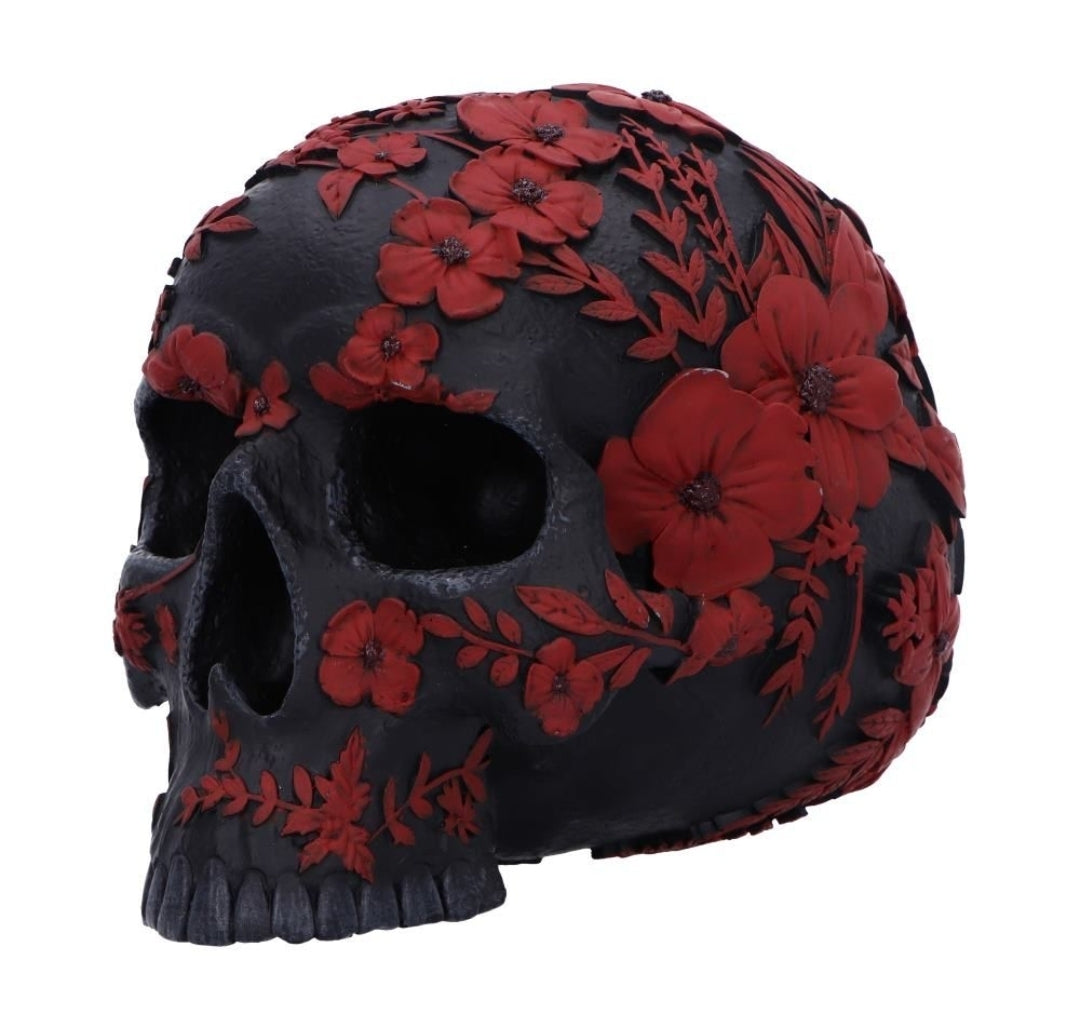 Age of Opium Poppy Skull 18.5cm