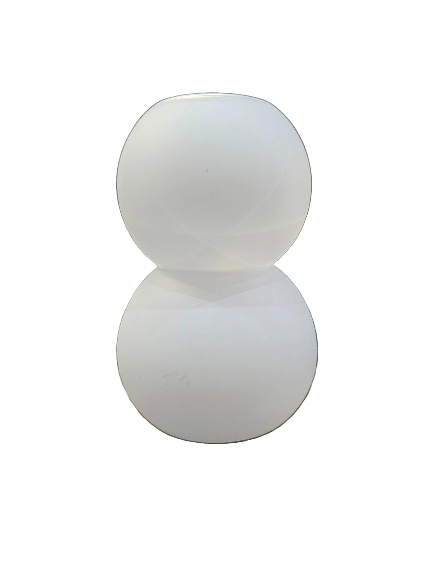 Frosted Glass Vase in White