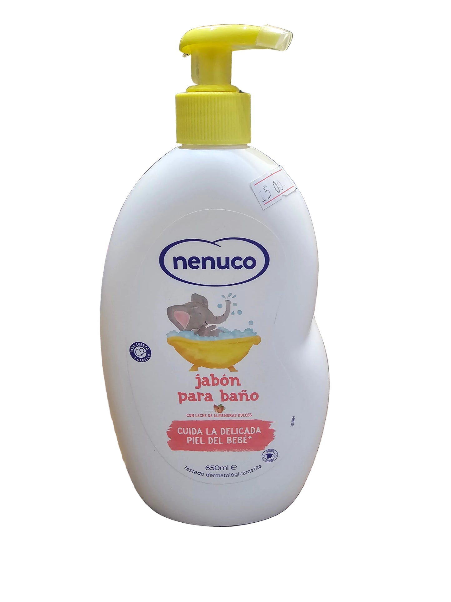 Nenuco baby bath products 650ml with pump lid