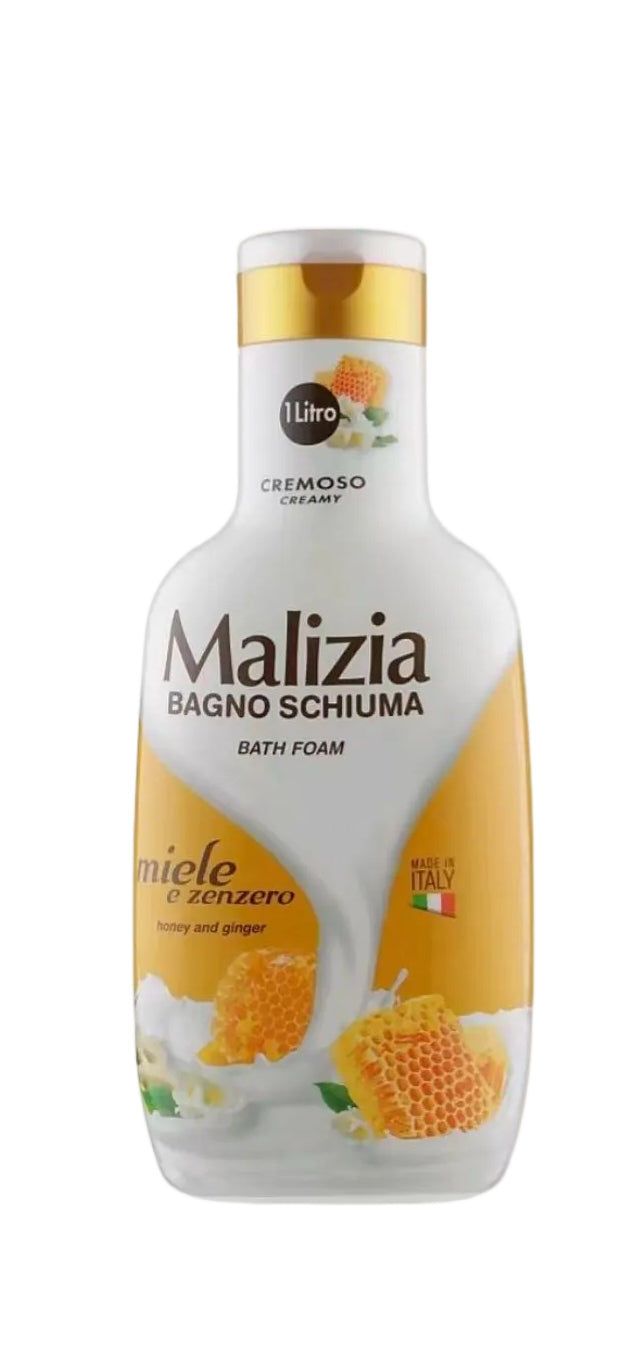Malizia Bath Foam 1 litre in a variety of different scents
