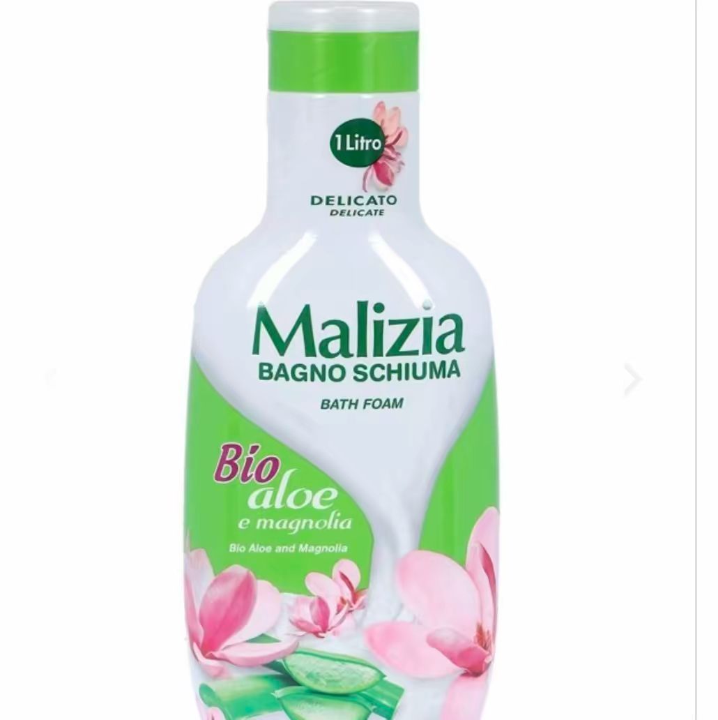 Malizia Bio Aloe and Magnolia Italian Bath Foam