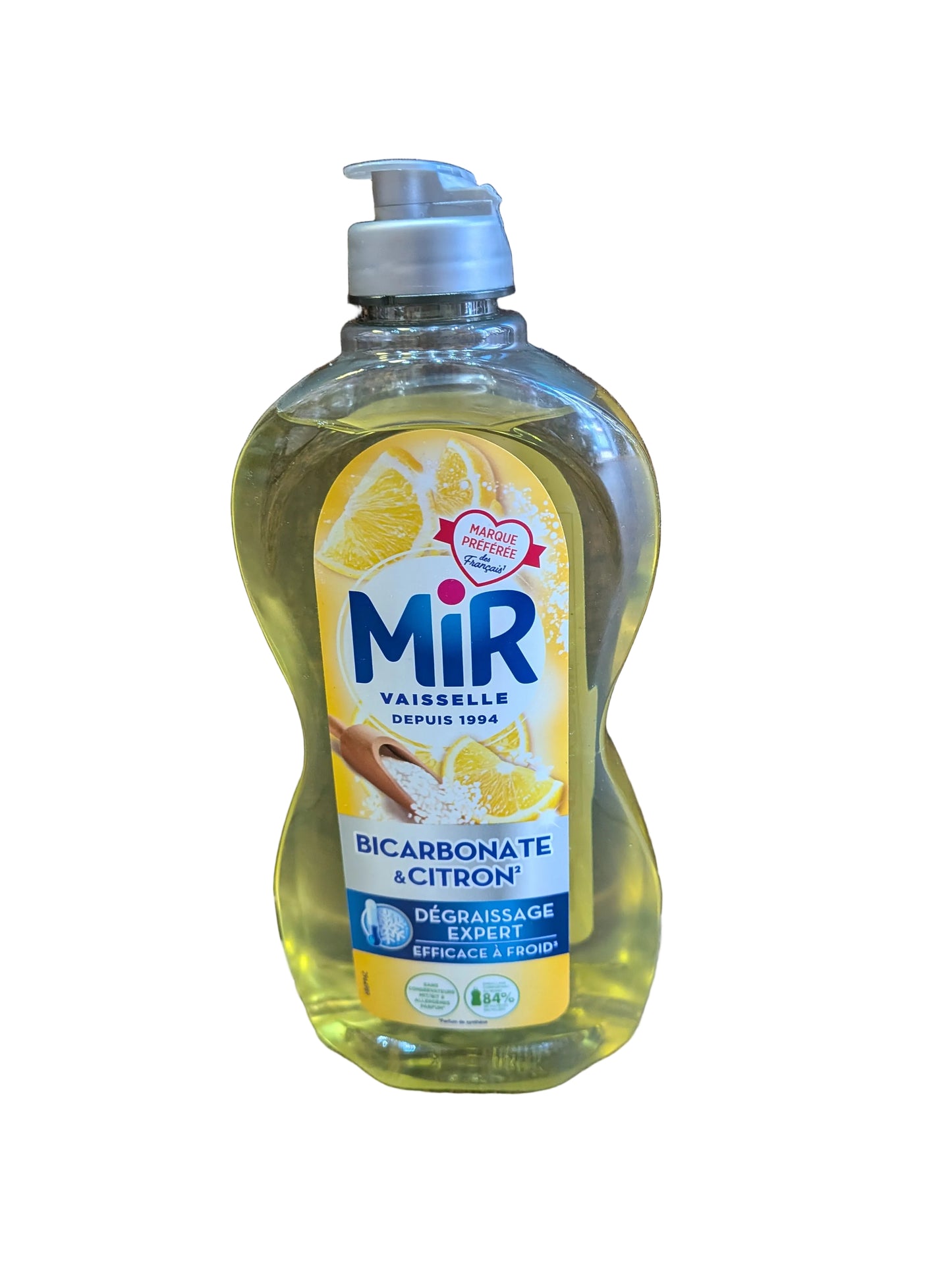 Mir Vaisselle Bicarbonate & Citron liquid dish soap 450ml
