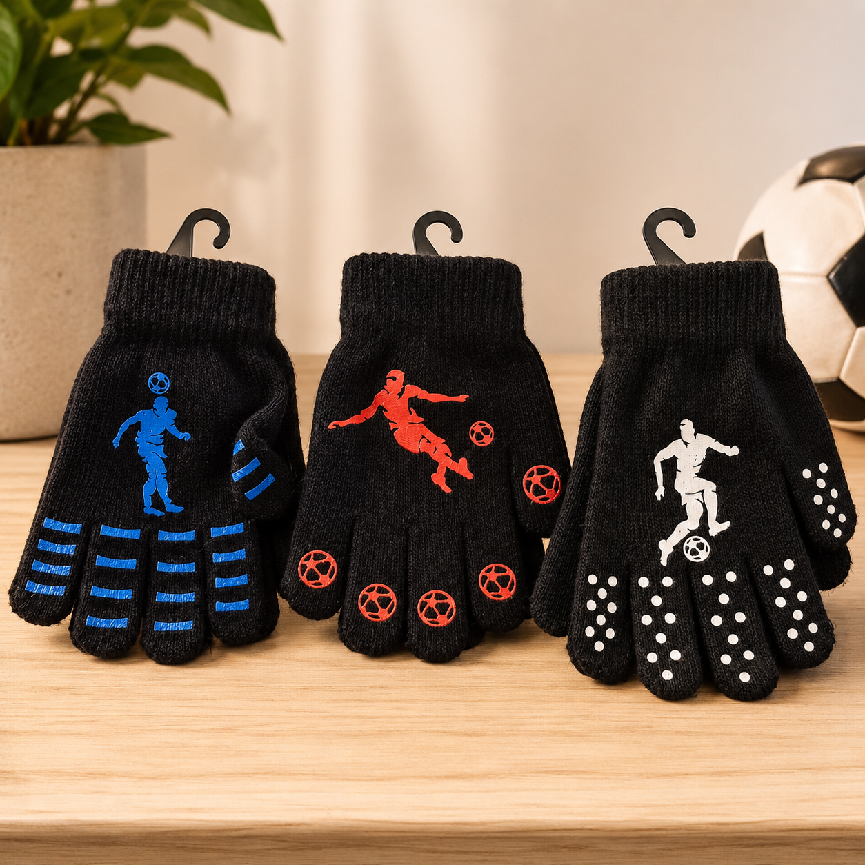 Football themed gloves