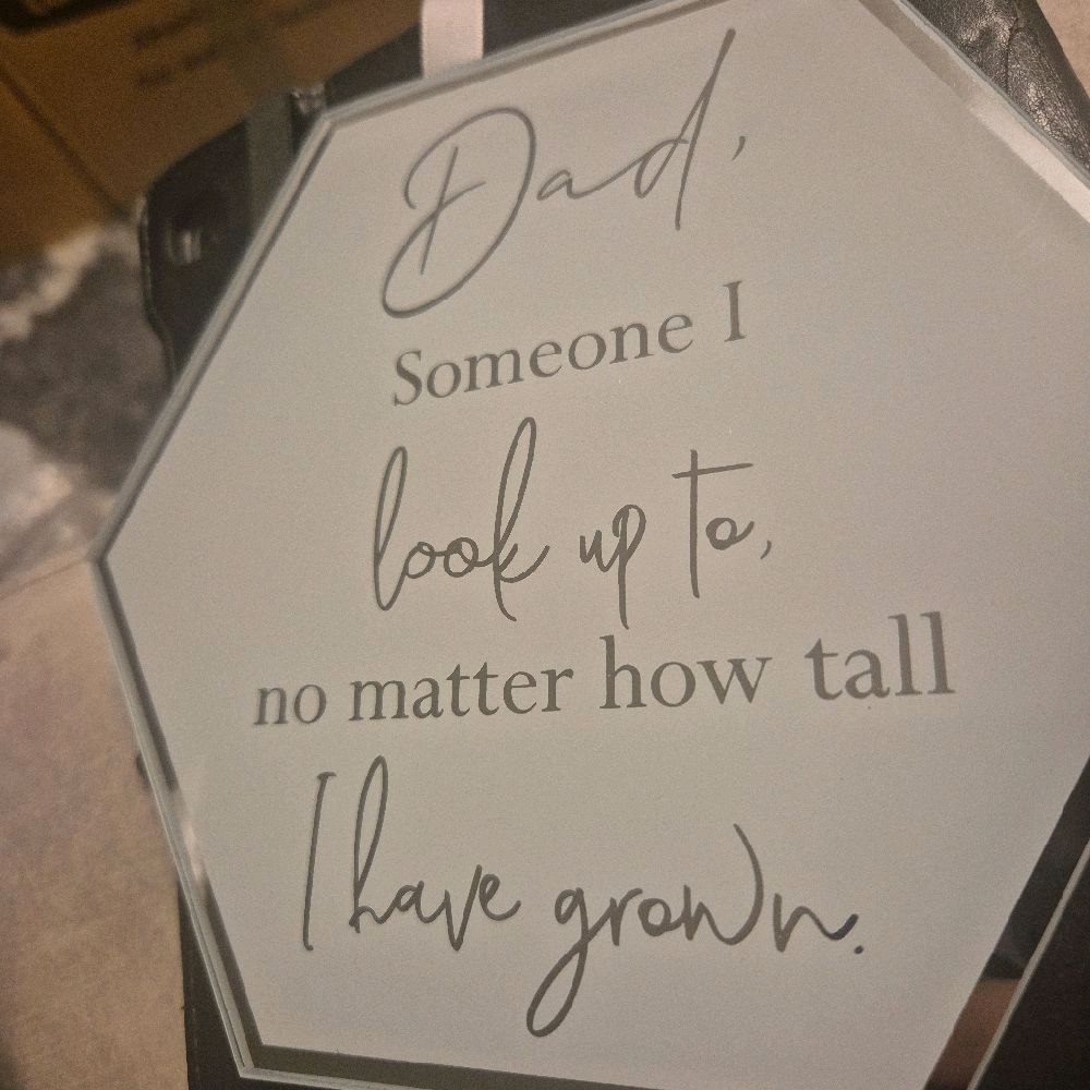 Reflections Plaque - Hangable Dad Perfect Gift for Father's Day Wall Decor Decorative Signs