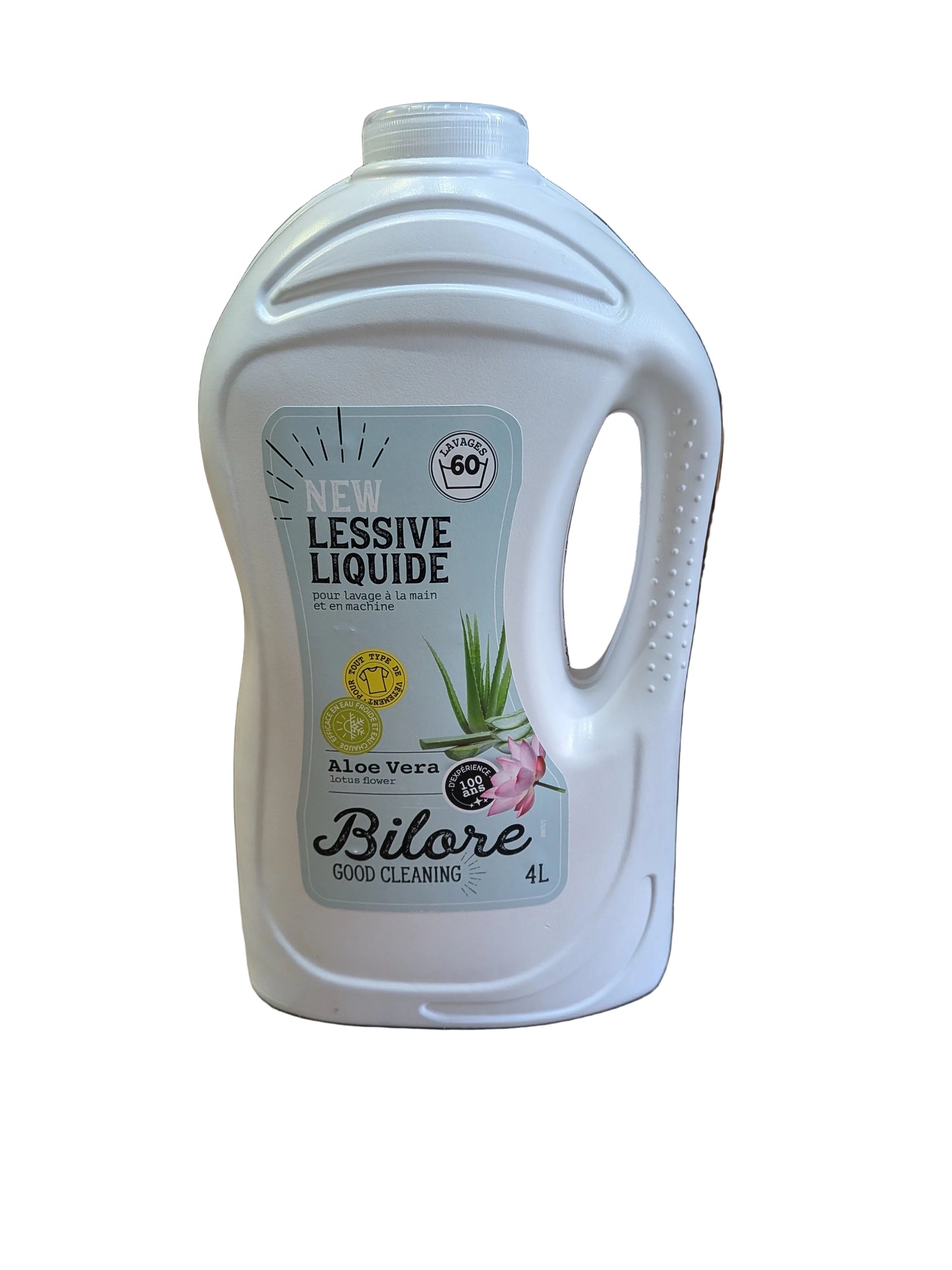 Bilore Good Cleaning Liquid Detergent featuring aloe vera and lotus flower 4L