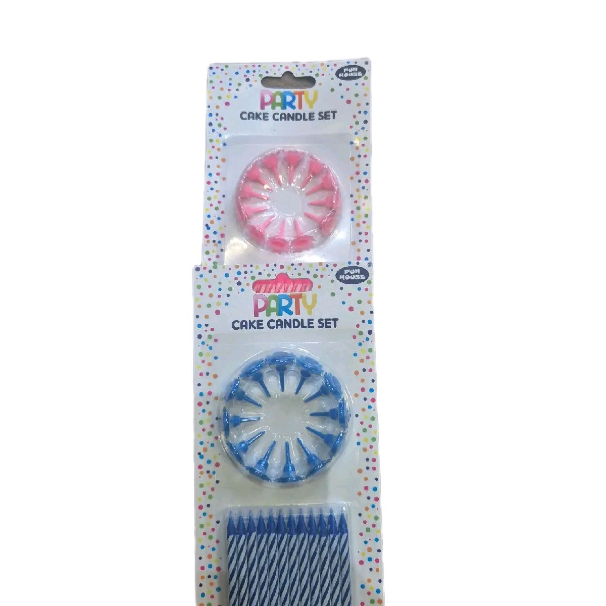 Pink or Blue Birthday Cake Candles