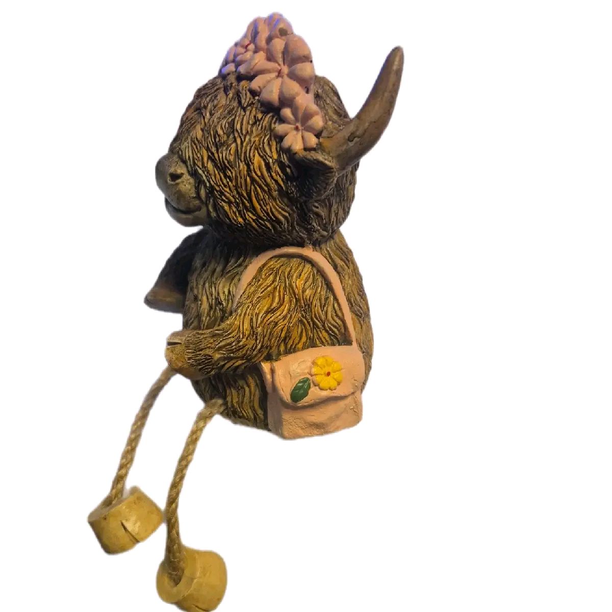 Pretty in Pink Highland Cow Money Bank