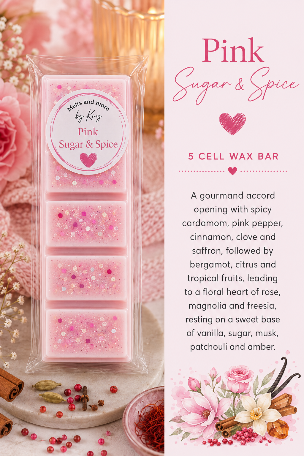Wax Melt Bars for Home Fragrance 50g