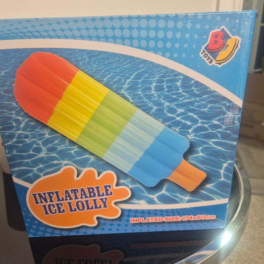 Inflatable ice lolly