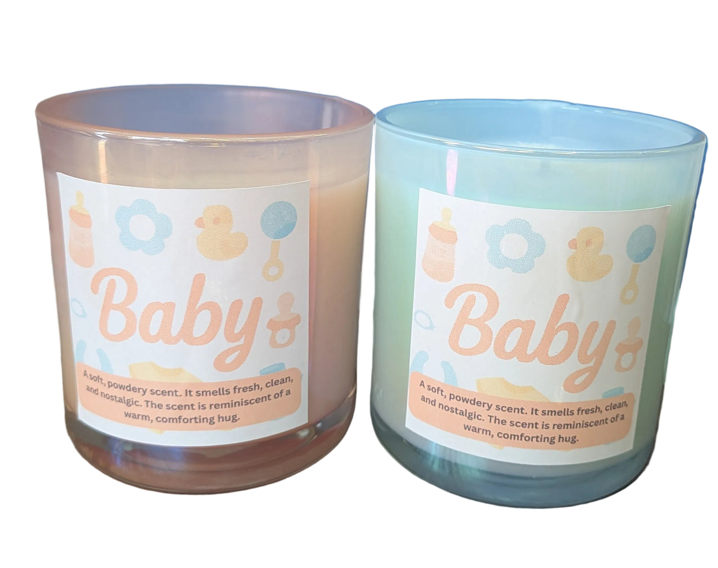 Baby wooden wick candles