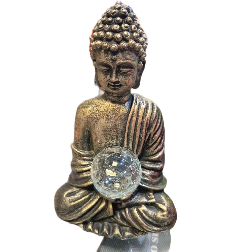 solar light up buddah garden ornament Decor