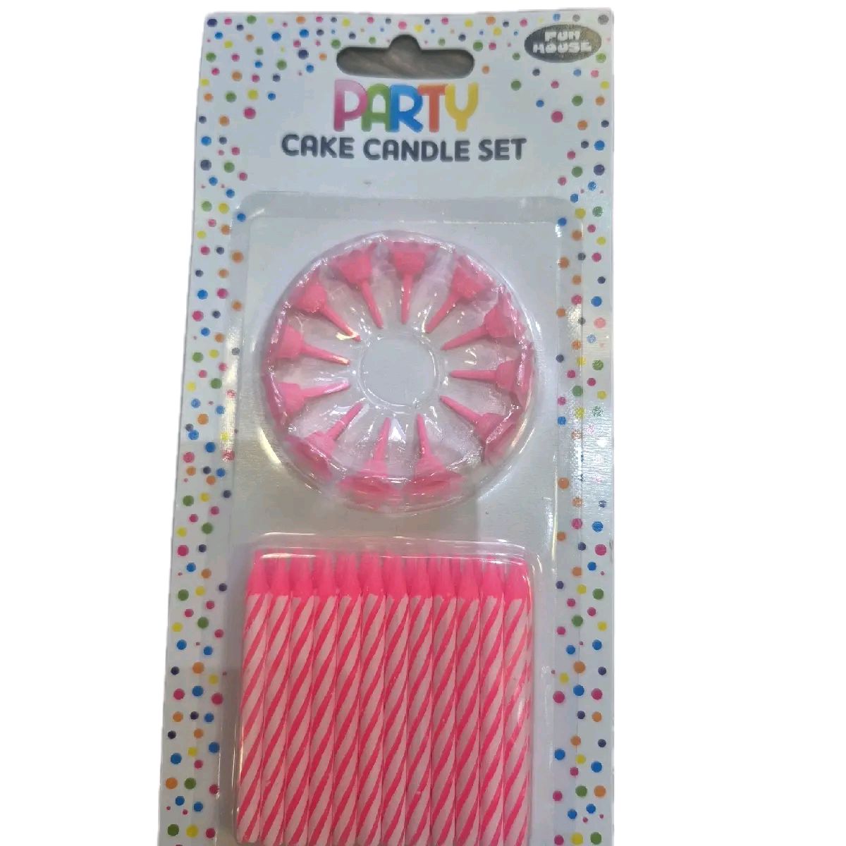 Pink or Blue Birthday Cake Candles