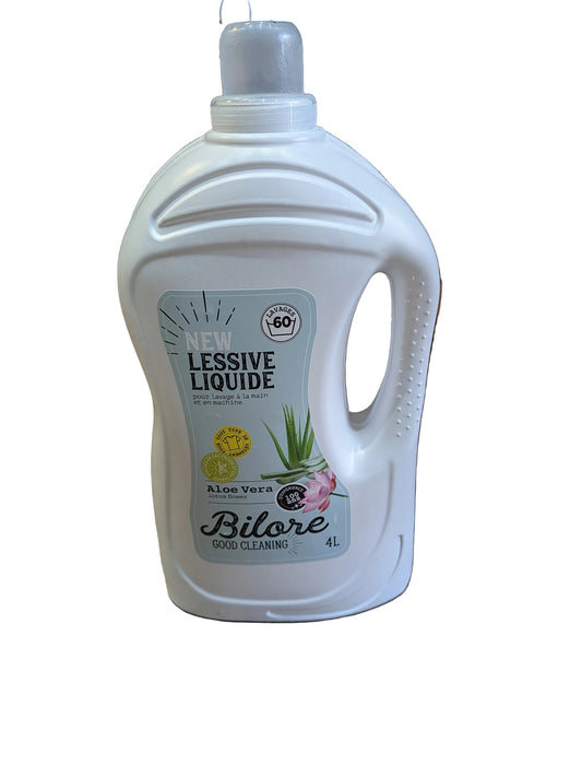 Bilore Good Cleaning Liquid Detergent featuring aloe vera and lotus flower 4L