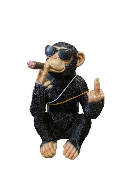 Smoking Cheeky Monkey Statue